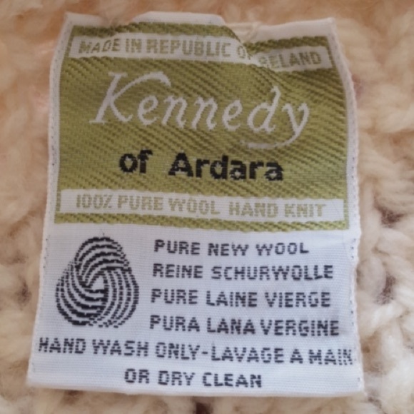 Kennedy of Ardara Vintage Cable-Knit Heavy Sweater Ireland New Wool Fisherman's - Picture 11 of 13